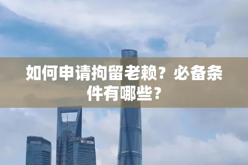 宁波如何申请拘留老赖?必备条件有哪些?